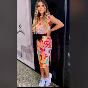 FARM Rio Multicolor Abstract Dress